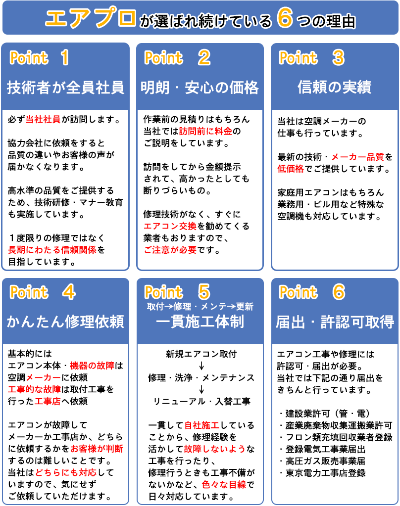 エアプロが選ばれ続けている理由